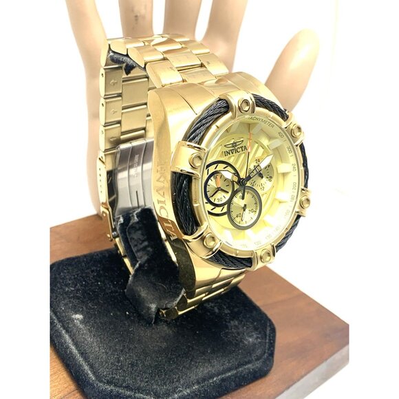 Invicta Men's Watch 25515 Bolt Quartz Chronograph Diver Gold Tone Steel 52mm - Picture 15 of 15